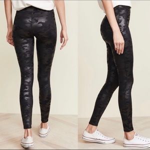 Like Brand New Spanx Faux Leather Camo Leggings